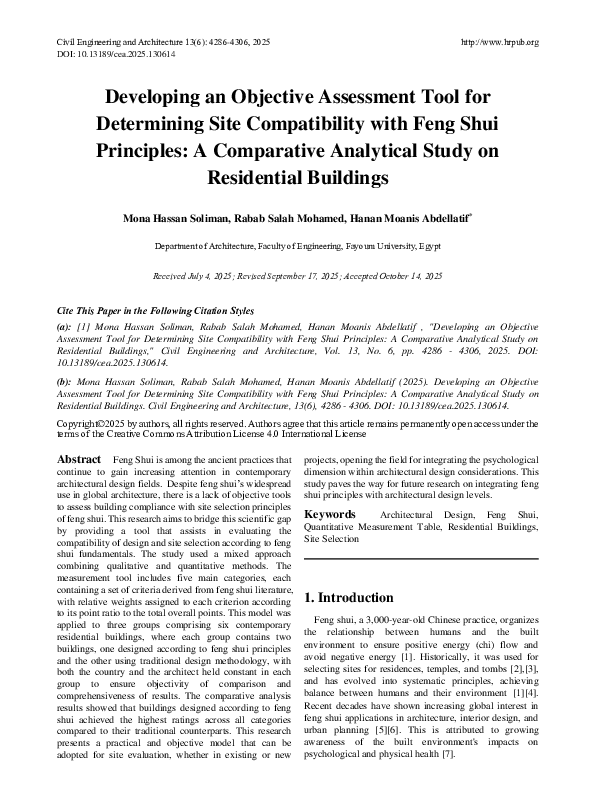(PDF) Developing an Objective Assessment Tool for Determining Site ...