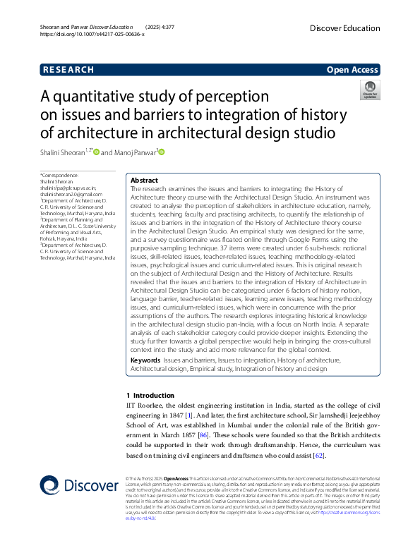 (PDF) A quantitative study of perception on issues and barriers to ...