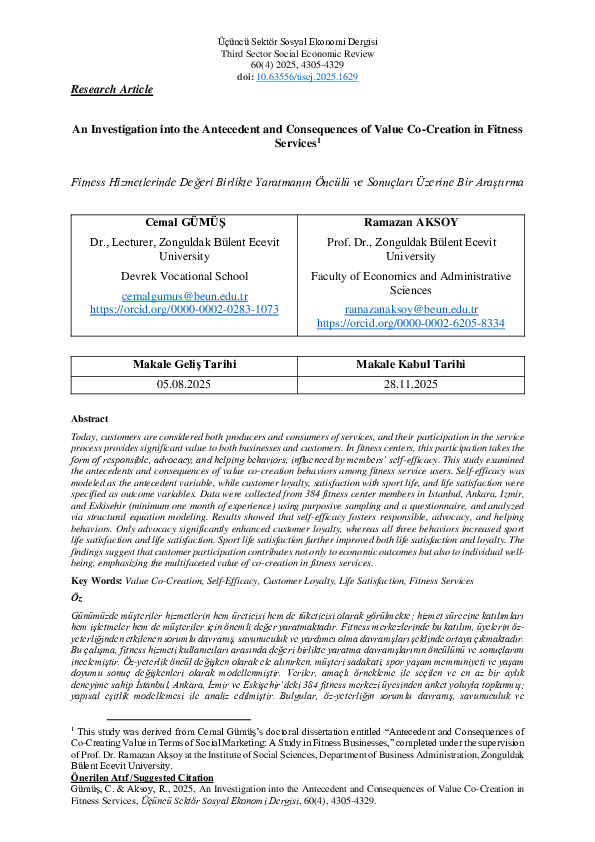 (PDF) An Investigation into the Antecedent and Consequences of Value Co ...