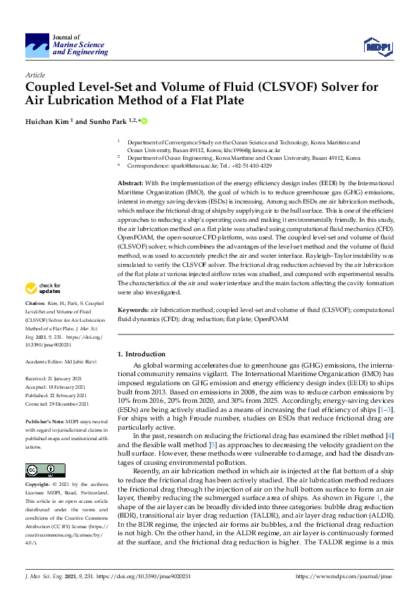 (PDF) Coupled Level-Set and Volume of Fluid (CLSVOF) Solver for Air ...