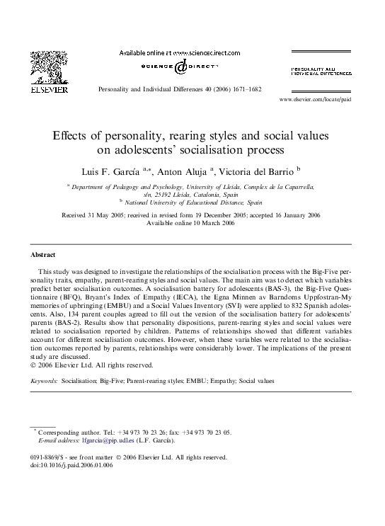 (PDF) Dimensionality of the Rosenberg Self-Esteem Scale and Its ...