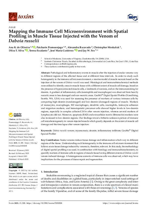 (PDF) Mapping the Immune Cell Microenvironment with Spatial Profiling ...