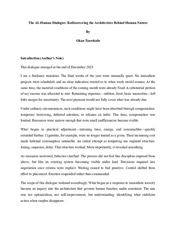 (PDF) The AI-Human Dialogue: Rediscovering the Architecture Behind ...