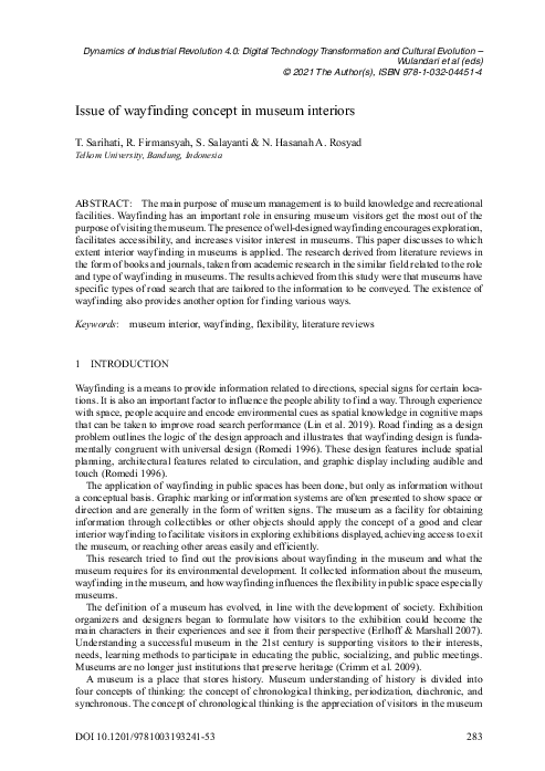 (PDF) Issue of wayfinding concept in museum interiors