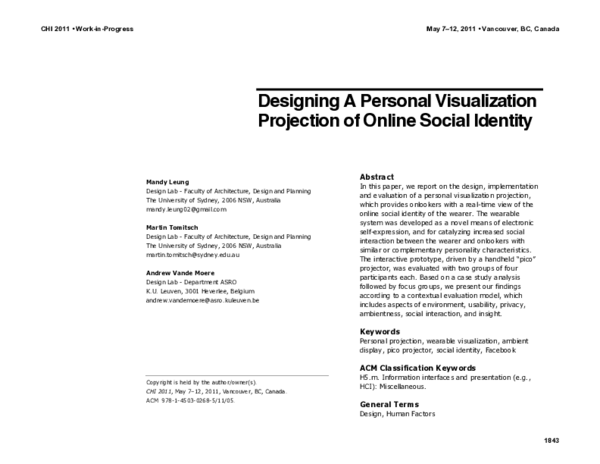 (PDF) Designing a personal visualization projection of online social ...