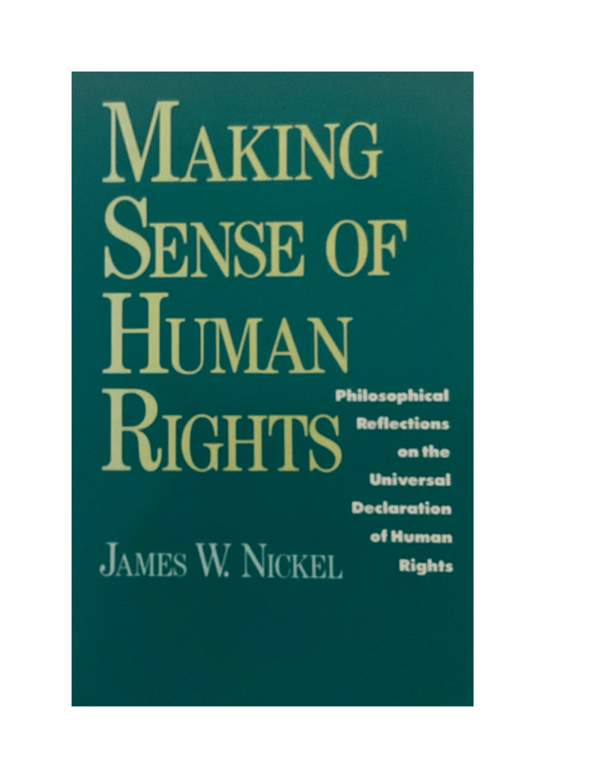 (PDF) Making Sense of Human Rights, 1st edition