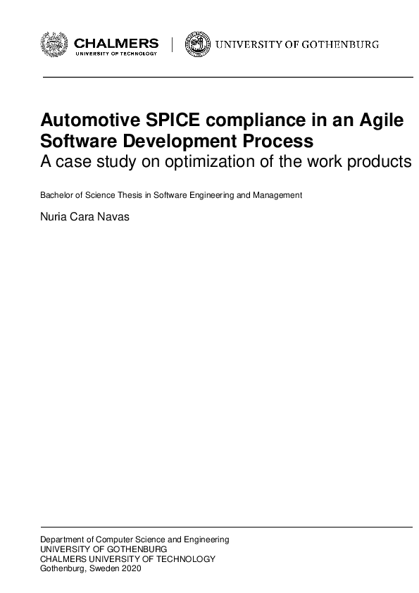 (PDF) Automotive SPICE compliance in an Agile Software Development ...