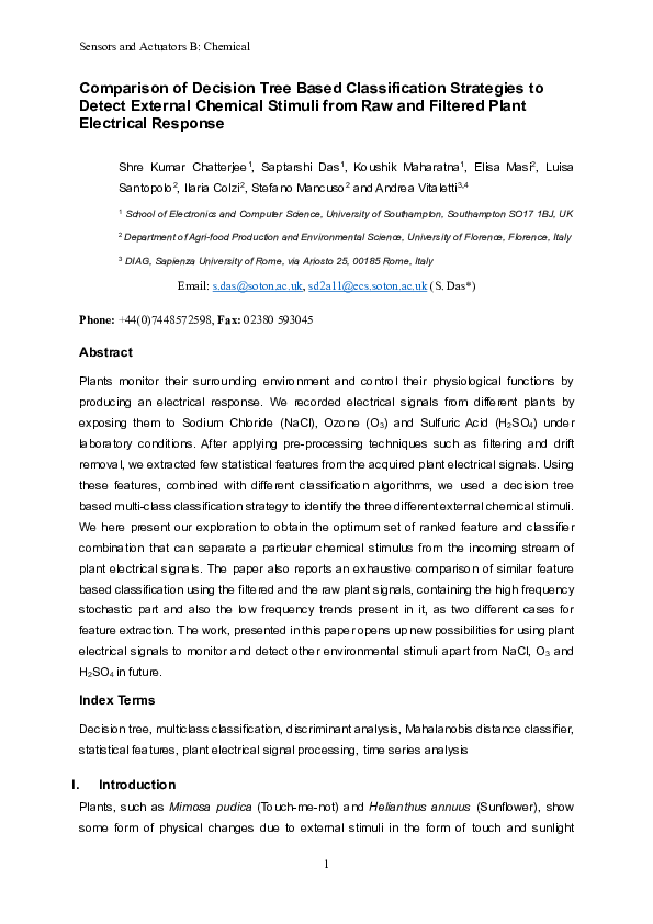 (PDF) Comparison of decision tree based classification strategies to ...