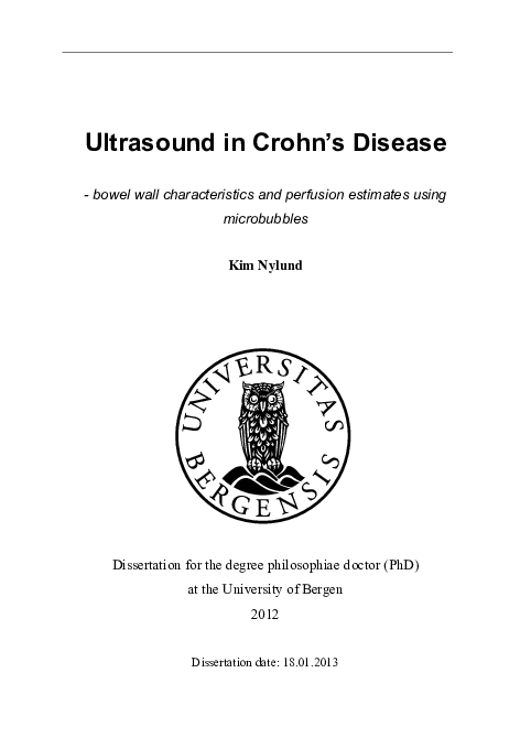 (PDF) Crohn's disease: Comparison ofin vitroultrasonographic images and ...