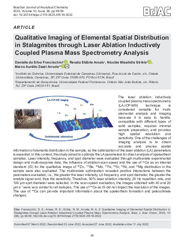 (PDF) Qualitative imaging of elemental spatial distribution in ...