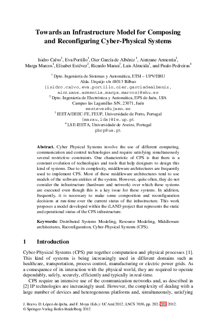 (PDF) Towards an Infrastructure Model for Composing and Reconfiguring ...