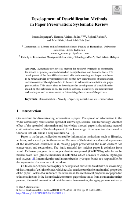 (PDF) Development of Deacidification Methods in Paper Preservation ...