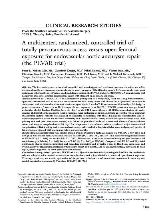 (PDF) A multicenter, randomized, controlled trial of totally ...