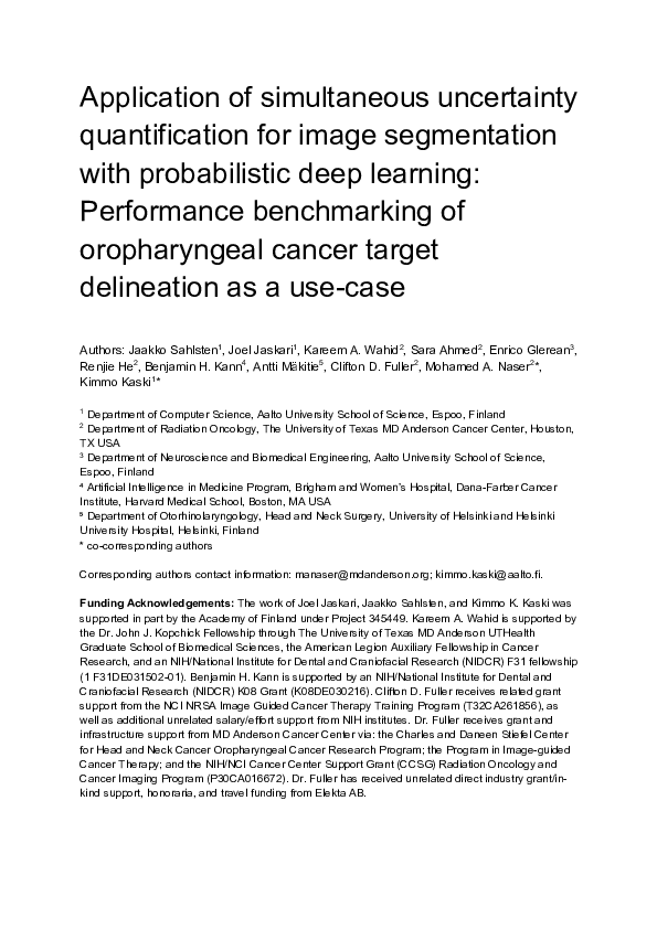 (PDF) Application of simultaneous uncertainty quantification for image ...