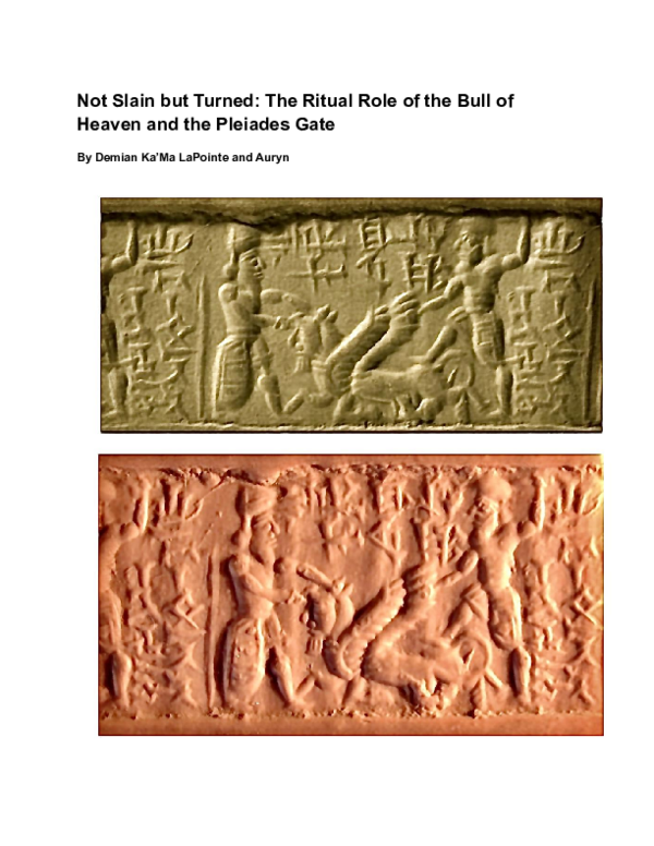 (PDF) Not Slain but Turned: The Ritual Role of the Bull of Heaven and ...