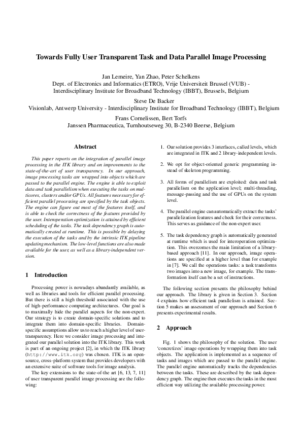(PDF) Towards fully user transparent task and data parallel image ...