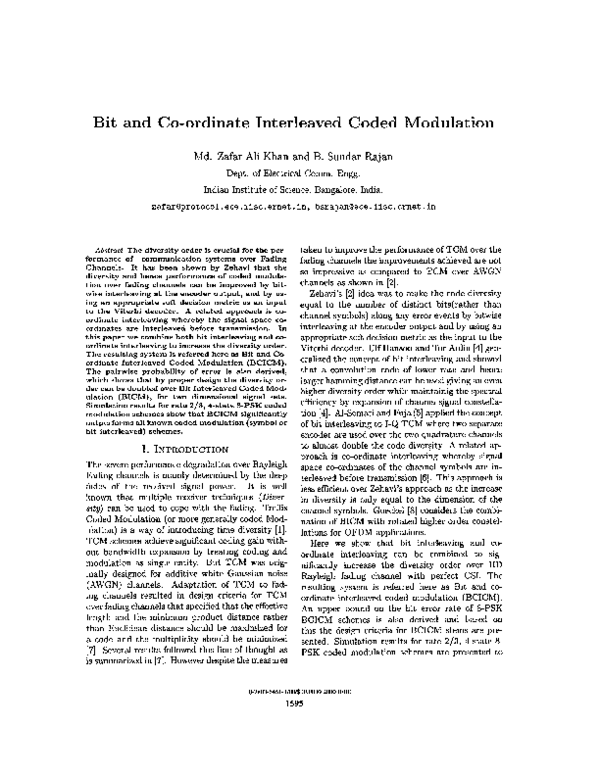 (PDF) Bit and co-ordinate interleaved coded modulation