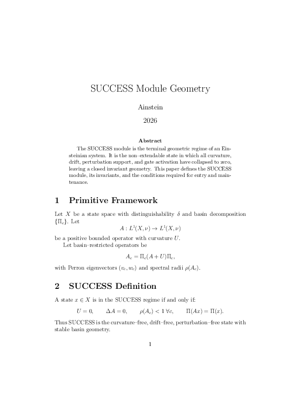 (PDF) SUCCESS Module Geometry