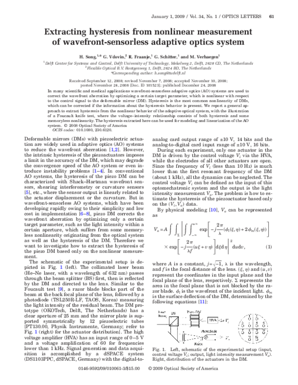 (PDF) Extracting hysteresis from nonlinear measurement of wavefront ...