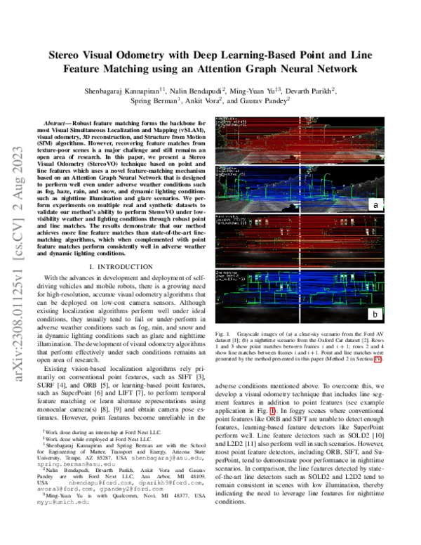 (PDF) Stereo Visual Odometry with Deep Learning-Based Point and Line ...