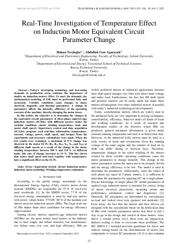 (PDF) Real-Time Investigation of Temperature Effect on Induction Motor ...