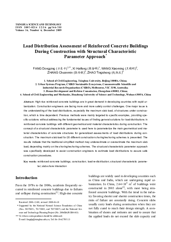 (PDF) Load distribution assessment of reinforced concrete buildings ...