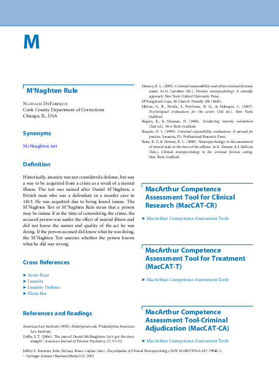 (PDF) MacArthur Competence Assessment Tool for Clinical Research ...