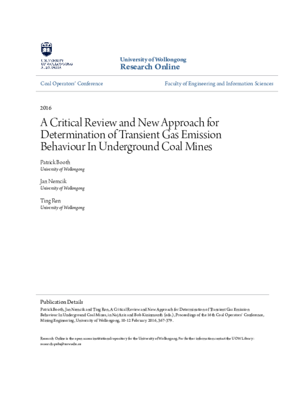 (PDF) A Critical Review and New Approach for Determination of Transient ...