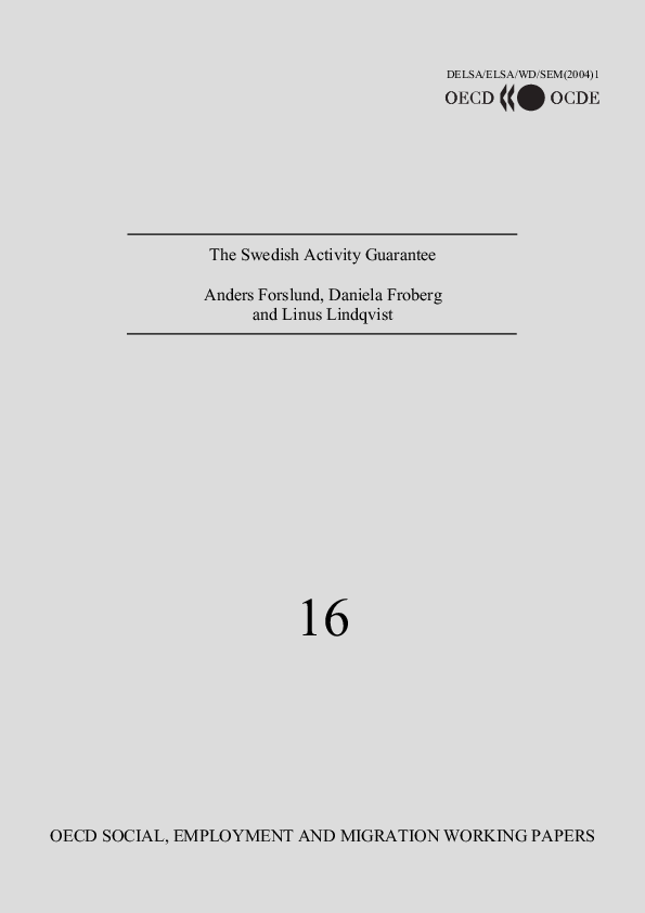 (PDF) The Swedish Activity Guarantee