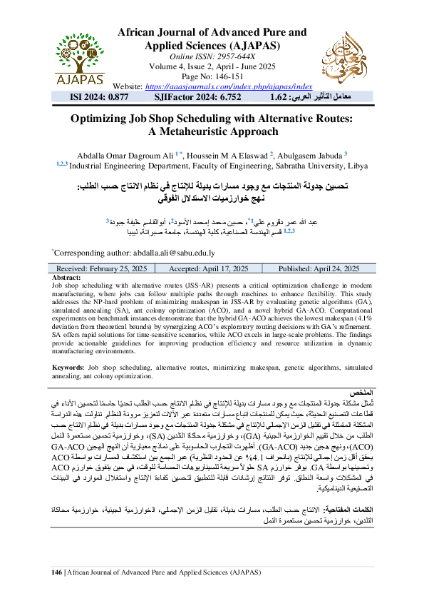 (PDF) African Journal of Advanced Pure and Applied Sciences (AJAPAS