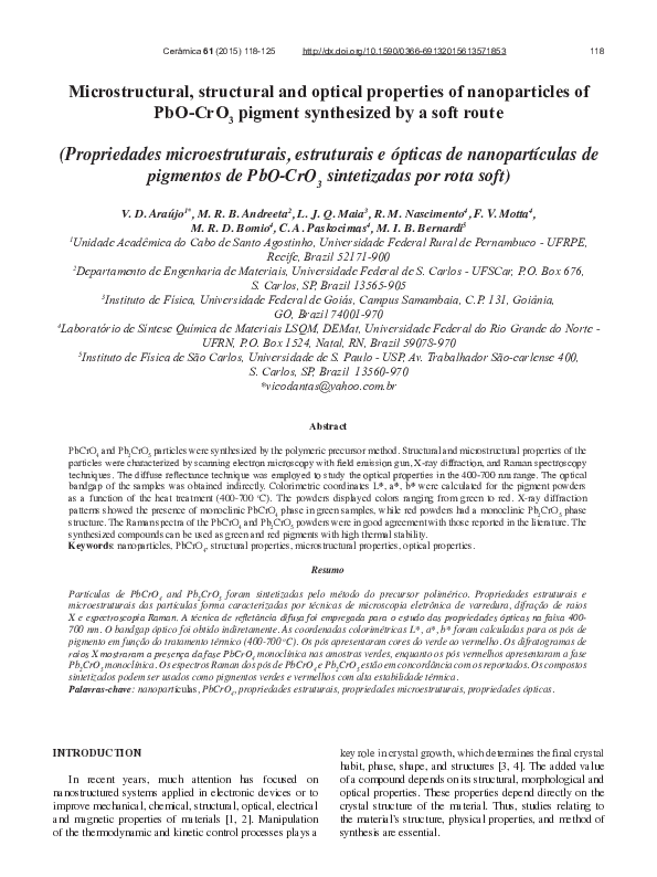 (PDF) Microstructural, structural and optical properties of ...