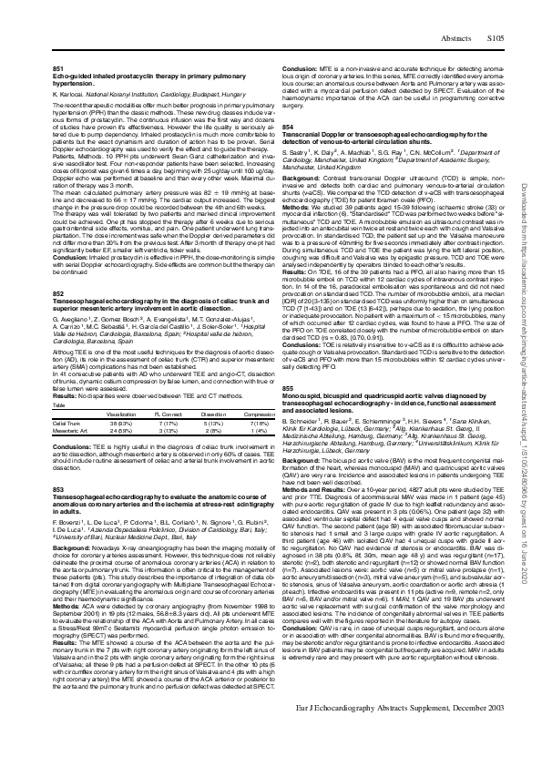 (PDF) 851 Echo-guided inhaled prostacyclin therapy in primary pulmonary ...