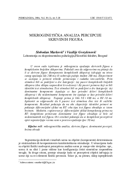 (PDF) Microgenetic analysis of hidden figures