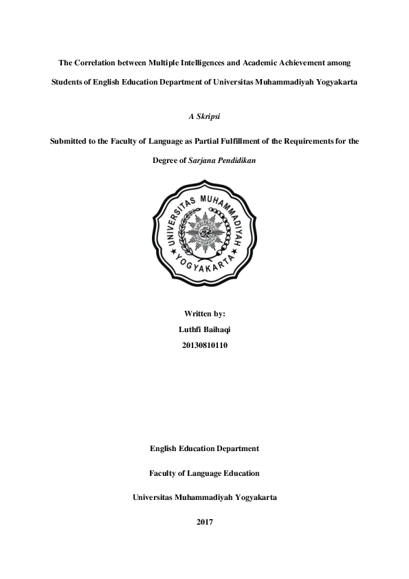 (PDF) The Correlation Between Multiple Intelligences and Academic ...