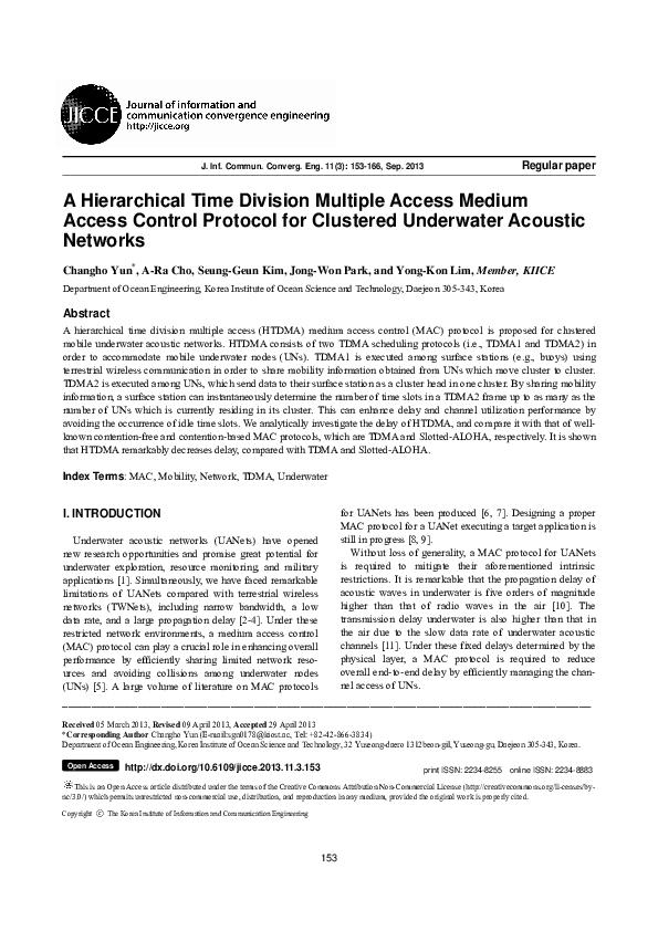 (PDF) A Hierarchical Time Division Multiple Access Medium Access ...
