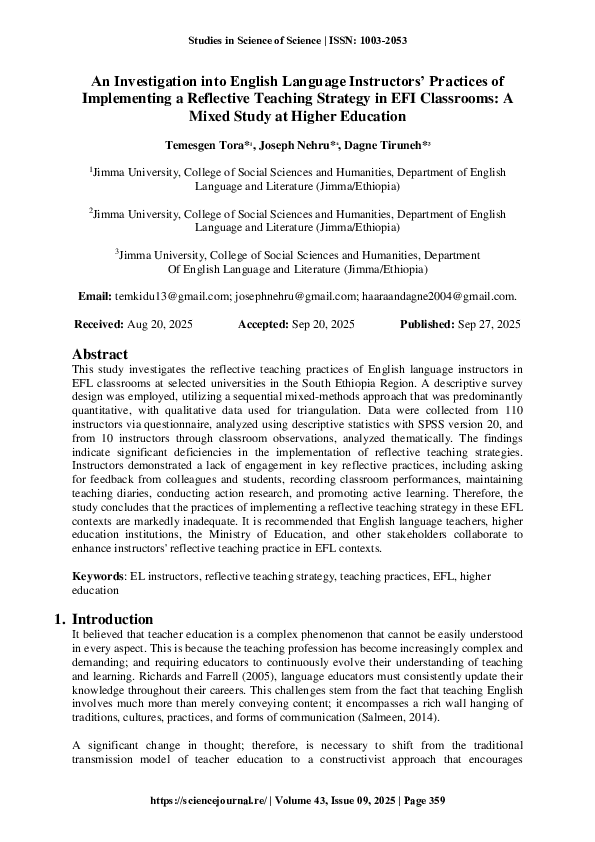 (PDF) An Investigation into English Language Instructors' Practices of ...