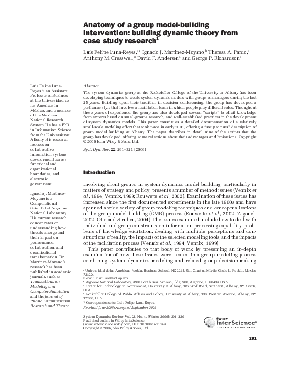 (PDF) Anatomy of a group model-building intervention: building dynamic ...