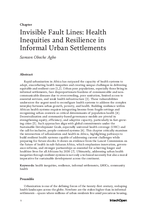 (PDF) Invisible Fault Lines: Health Inequities and Resilience in ...