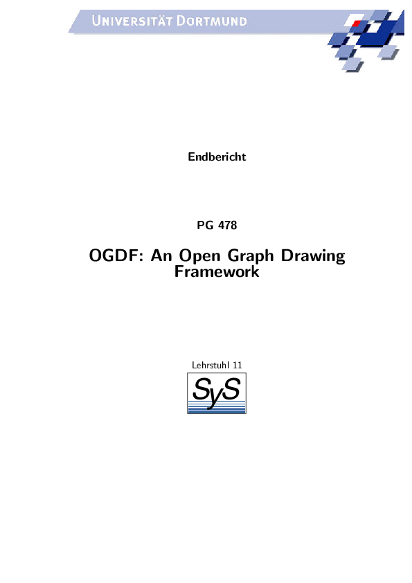 (PDF) OGDF an Open Graph Drawing Framework