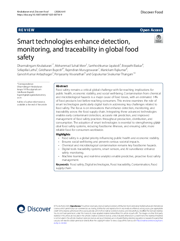 (PDF) Smart technologies enhance detection, monitoring, and ...