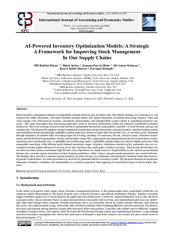 (PDF) AI-Powered Inventory Optimization Models: A Strategic A Framework ...