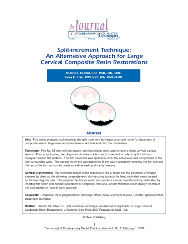 (PDF) Split-increment Technique: An Alternative Approach for Large ...