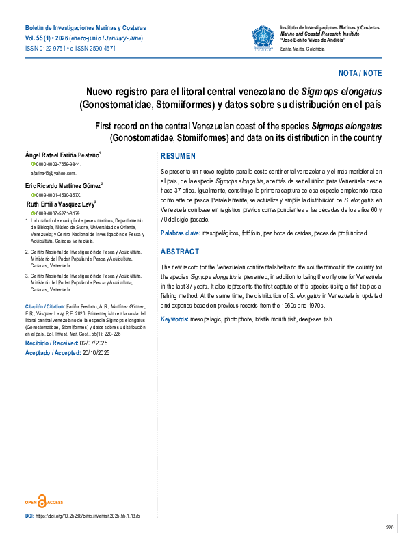 (PDF) Primer registro en la costa del litoral central venezolano de la ...