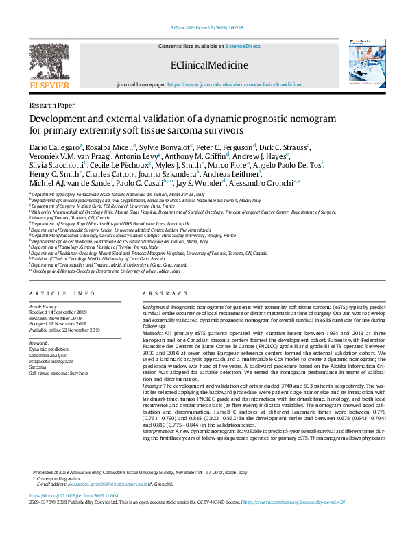 (PDF) Development and external validation of a dynamic prognostic ...
