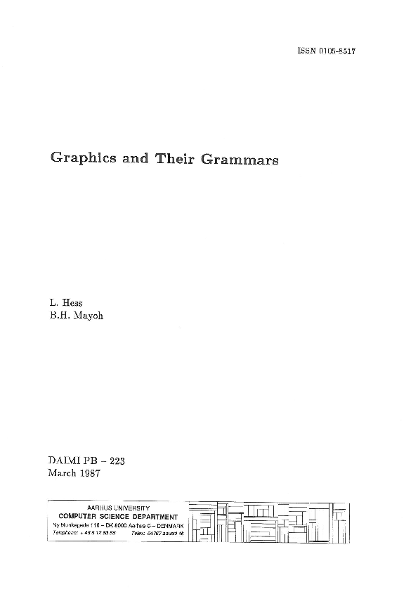 (PDF) Graphics and their grammars