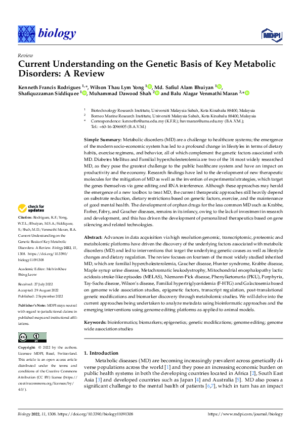 Photo inspiration: Genetic Analysis For Metabolic Disorders Reference: Pdf Current Understanding On The Genetic Basis Of Key Metabolic