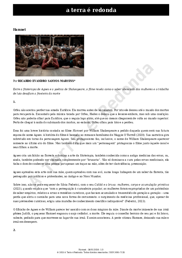 (PDF) Hamnet (ISSN 3085-7120)