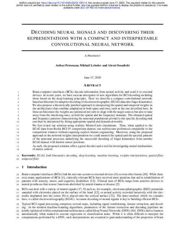 (PDF) Decoding neural signals and discovering their representations ...