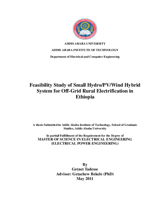 (PDF) Feasibility study of small Hydro/PV/Wind hybrid system for off ...