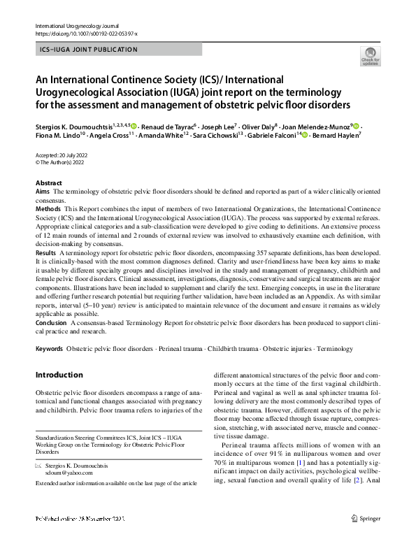 (PDF) An International Continence Society (ICS)/ International ...